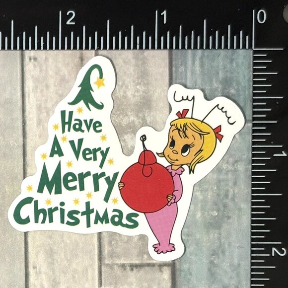 🌀10/$10🌀 Mean One Grinch Christmas Reusable Waterproof Vinyl Sticker - Picture 1 of 1